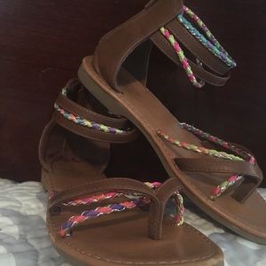 Little girls ankle sandals